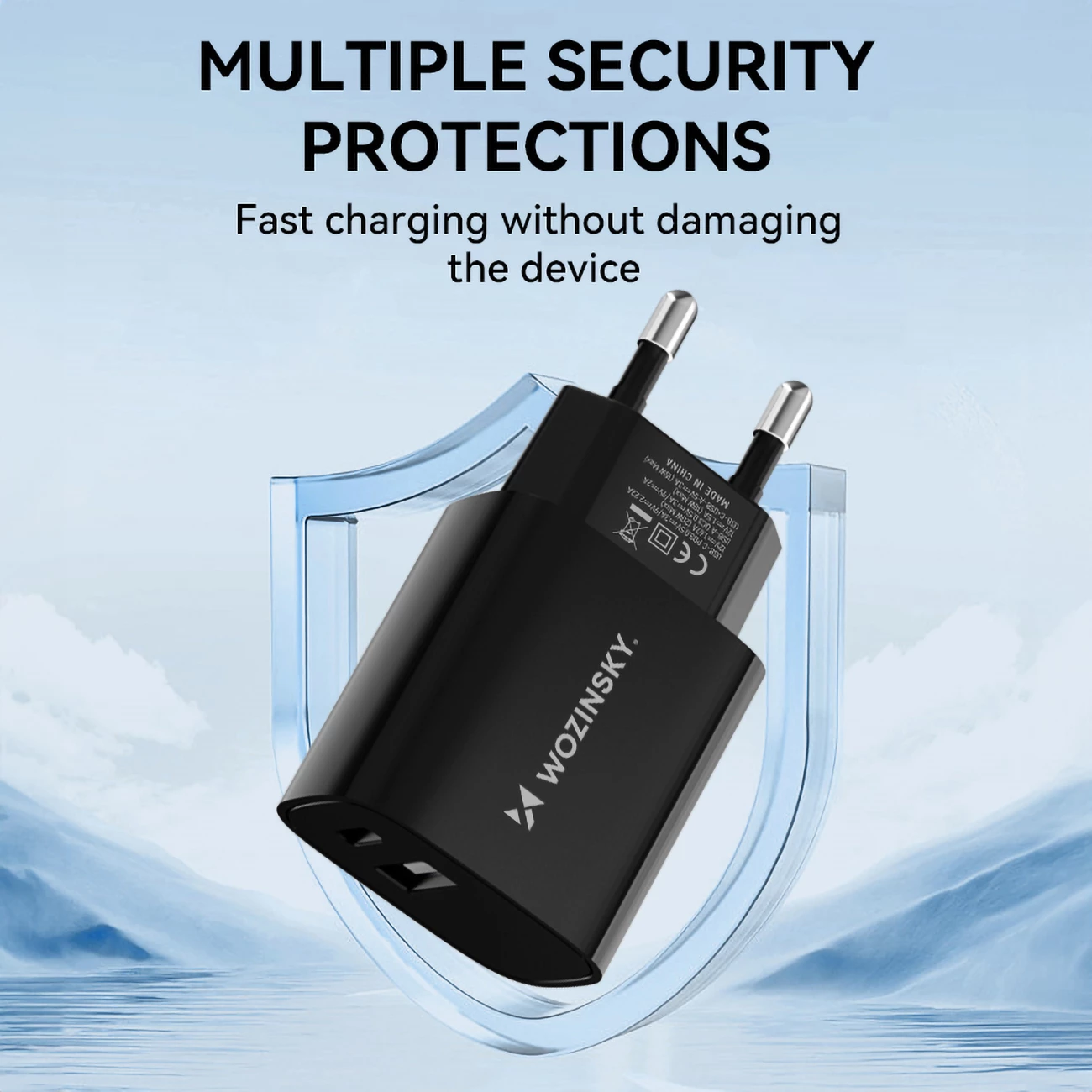 Karikues muri Wozinsky WGWCB, 20W, 2 porta USB-A/USB-C, i zi