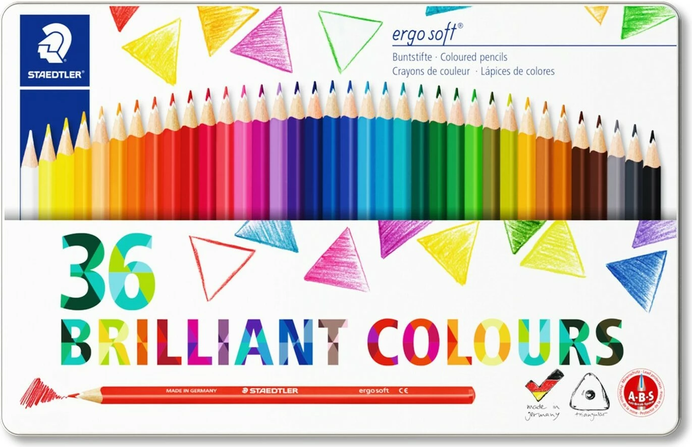 Set lapsash ngjyrash STAEDTLER ergosoft 157, 36 copa, multikolor