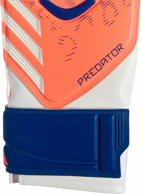 Doreza portieri adidas për fëmijë, të bardha-portokalli