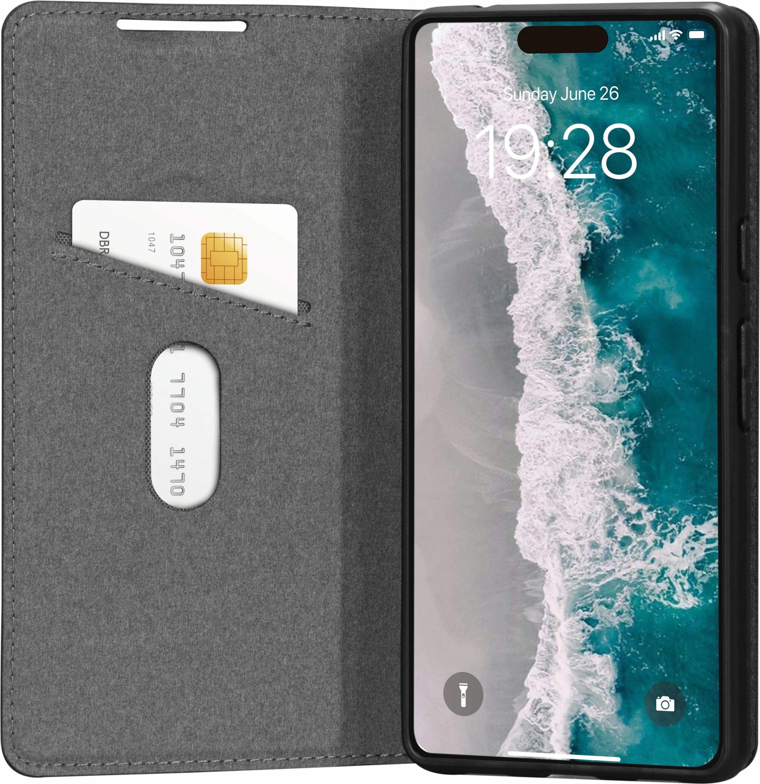 Mbështjellës dbramante1928 Bulk-Bergen për iPhone 15, e zezë
