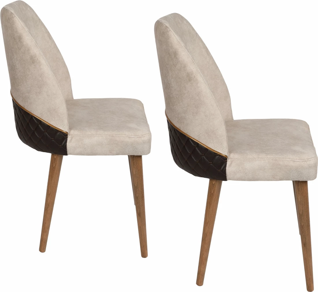 Set karrigash (2 copë), Hanah Home, Nova 071 V2, krem dhe arr