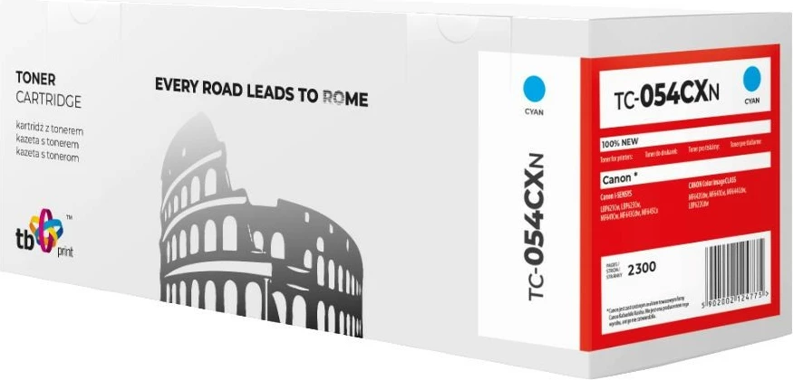 Toner TB Print TC-054CXN për Canon, Cyan, 2300 faqe