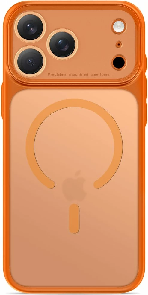 Mbështjellës Tech-Protect MagPrime MagSafe CC për iPhone 18 Pro / 17 Pro, MagSafe, Camera Cover, portokalli mat, 1 copë