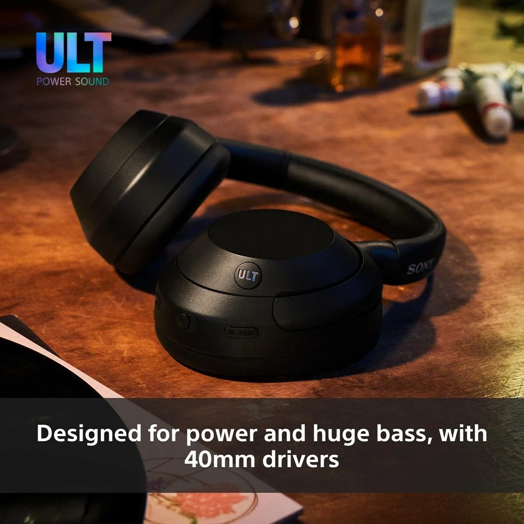 Kufje Sony ULT WEAR WHULT900NB, Bluetooth, Noise Cancelling, të zeza