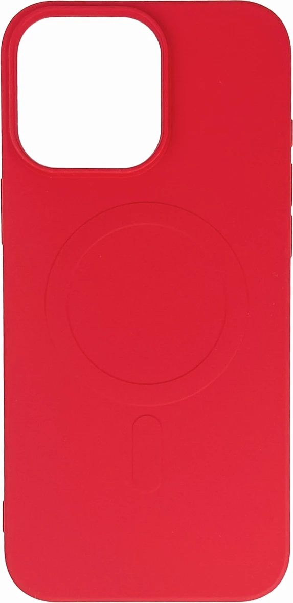 Mbështjellës Hurtel Liquid Silicone Case MagSafe për iPhone 16 Pro, Kuq