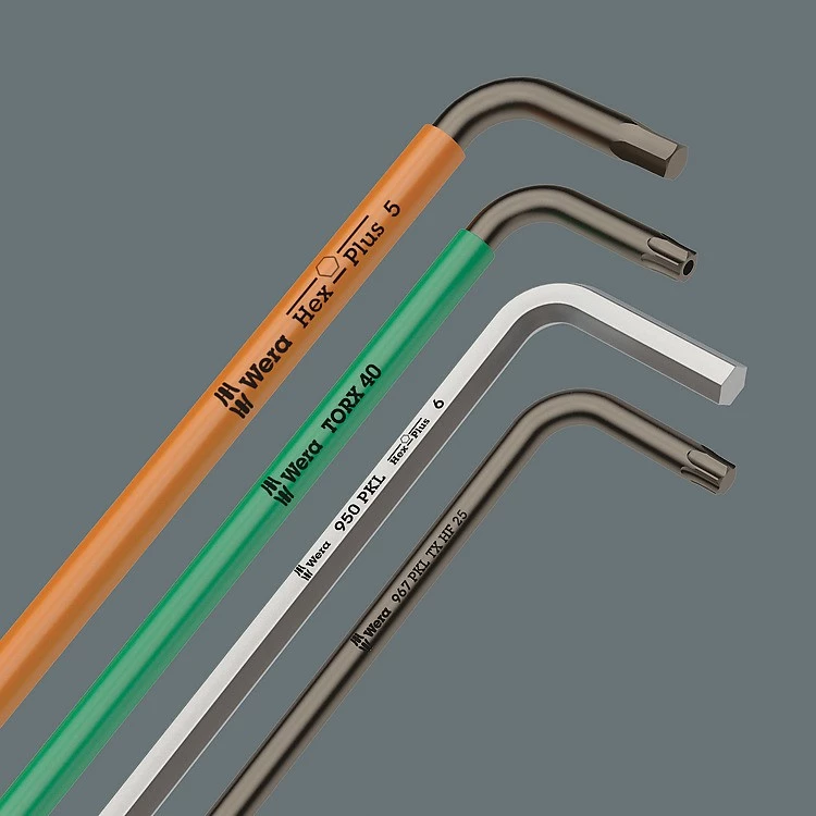 Set veglash dore Wera 393 S, çelik inox, mbrojtje nga ndryshku, mbështjellës tekstili
