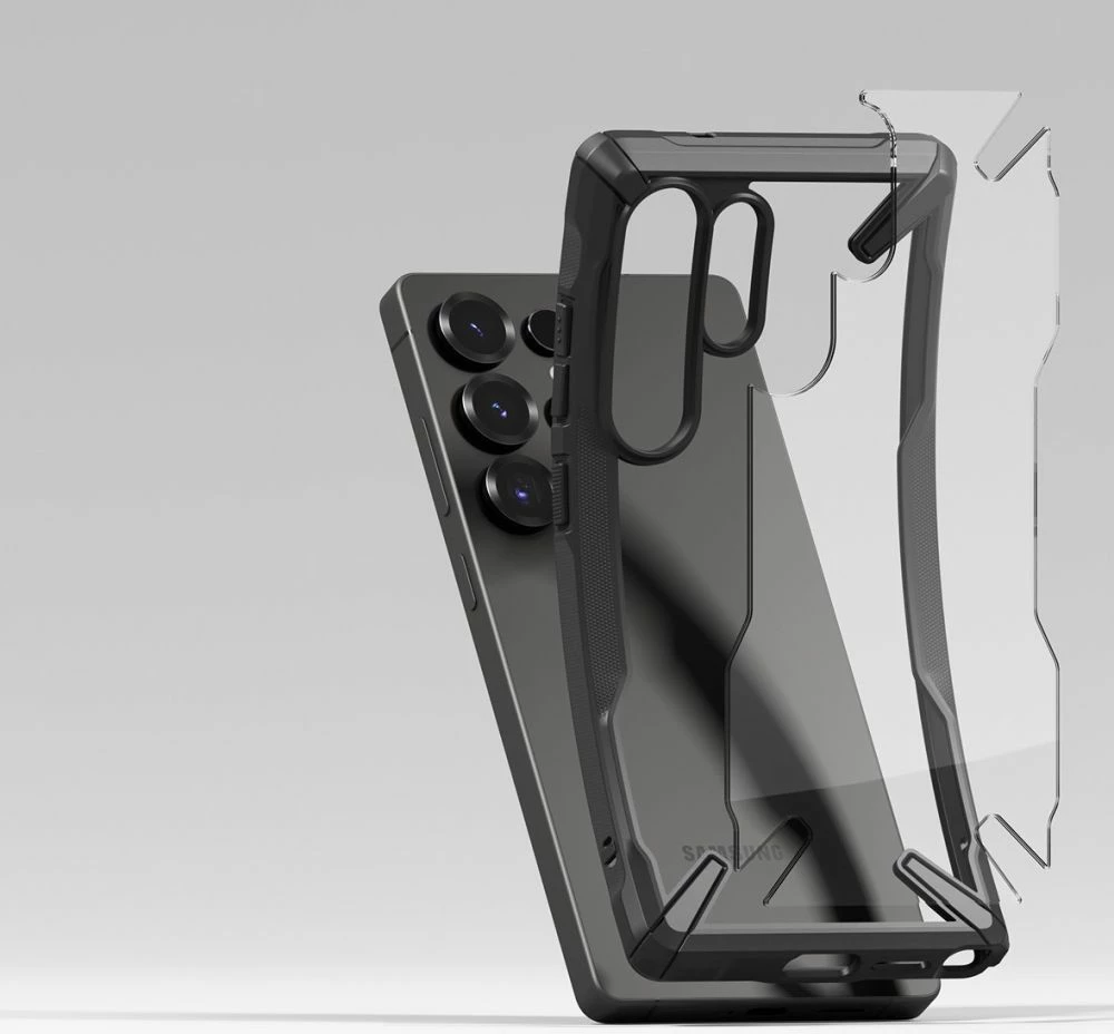 Mbështjellës Ringke Fusion X për Samsung Galaxy S25 Ultra, Zi