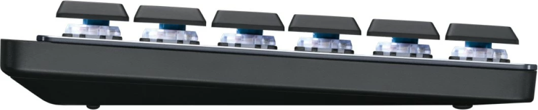 Tastierë mekanike Logitech MX Mechanical, wireless, full-size, LED bardhë, grafit/gri
