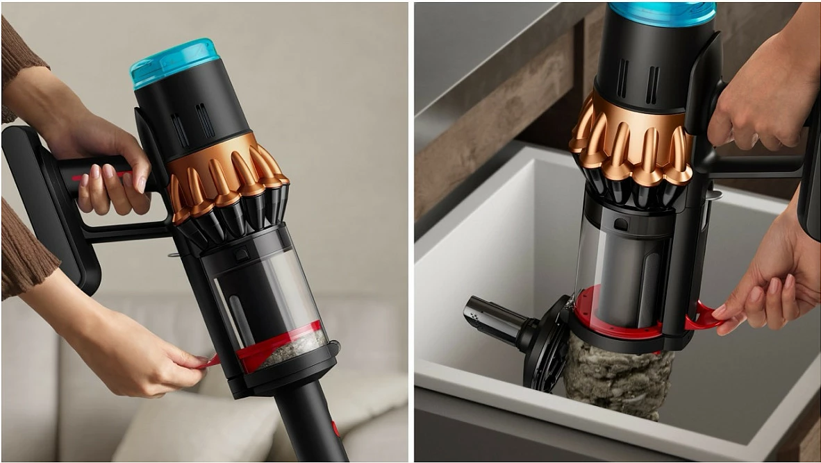 Fshesë me bateri Dyson V16 Piston Animal Submarine, 3-në-1, pa thes, Dry&Wet, 1.3 L, 70 min, HEPA, zi/bakër