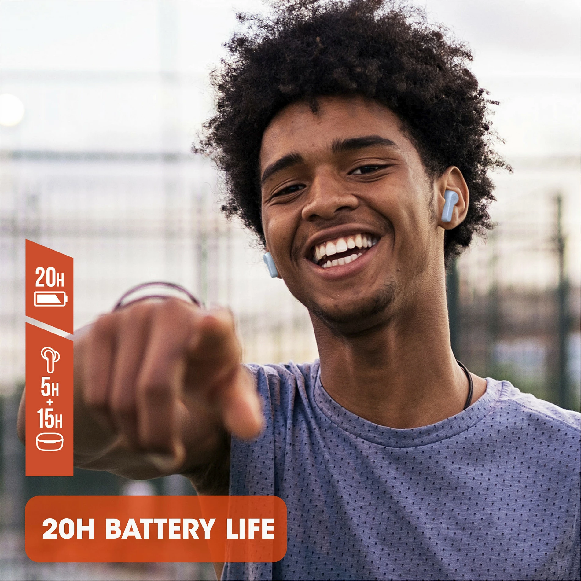 Kufje JBL Wave 200TWS, wireless TWS, Bluetooth 5.0, 20 orë, të bardha