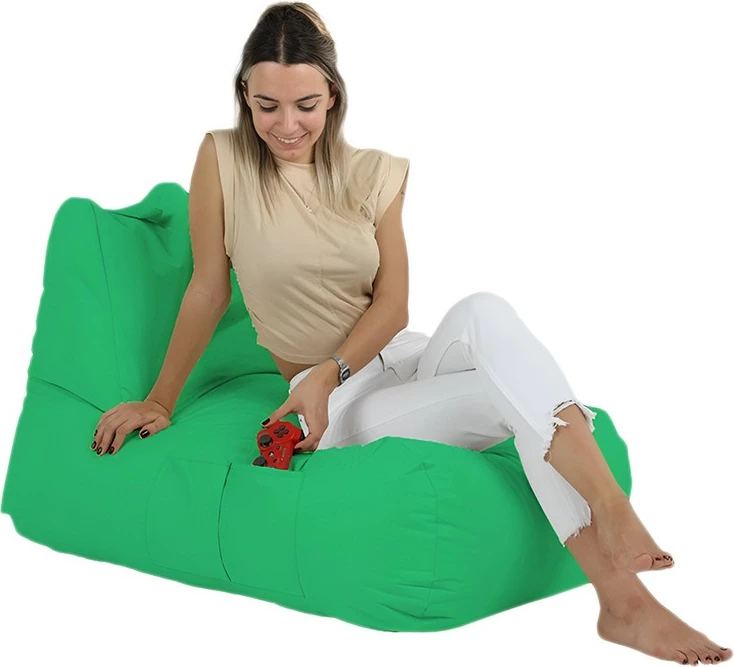 Qese ulëse për kopsht, ngjyrë e gjelbër, Atelier del Sofa, Trendy Comfort Bed Pouf