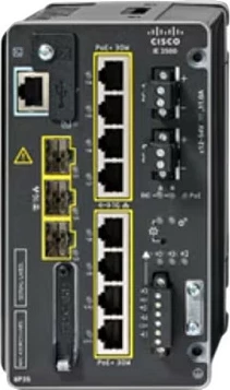 Switch Cisco IE3500, 8x Gigabit PoE+, i menaxhueshëm L2, DIN rail/Rack, i zi
