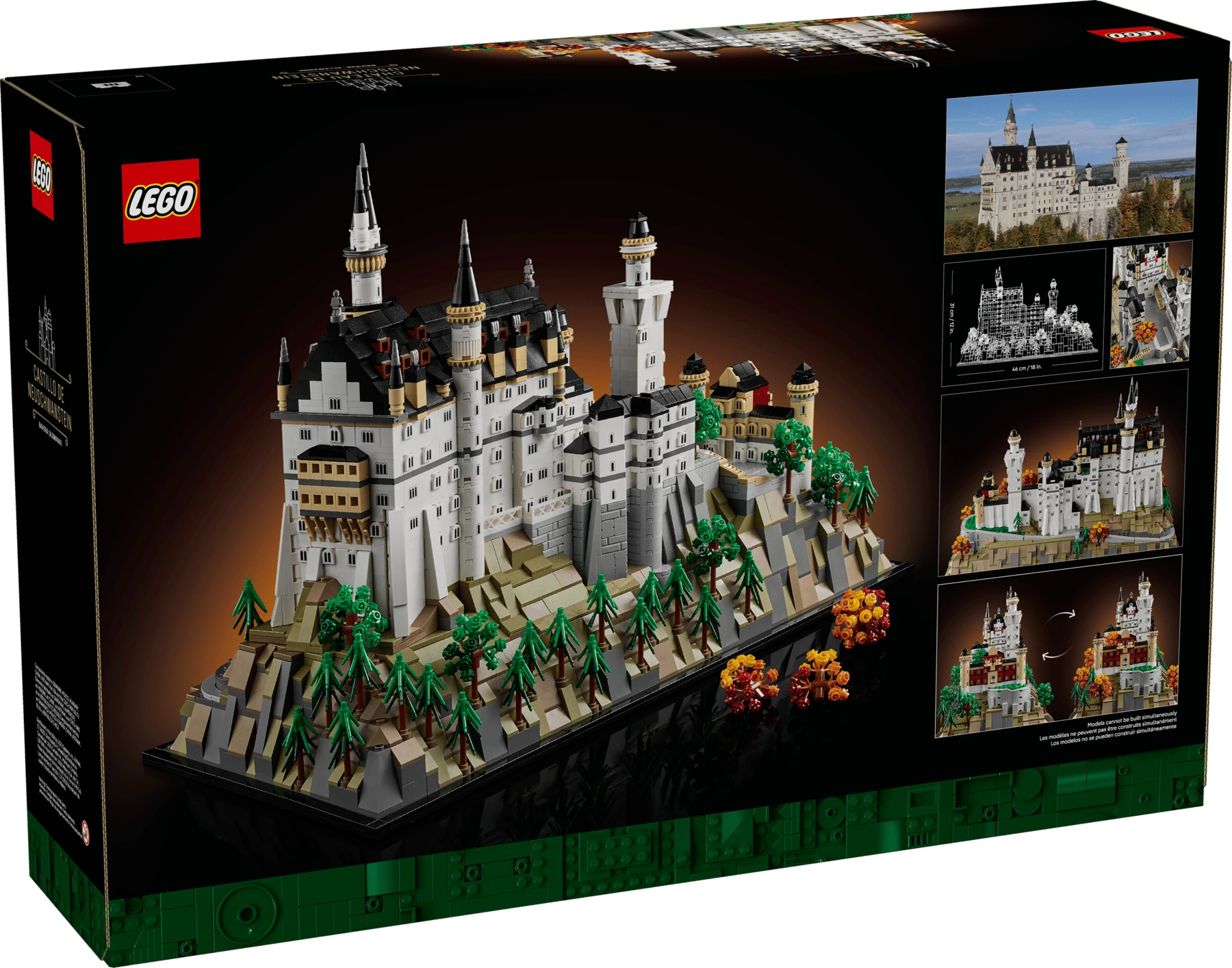 Set LEGO Architecture, LEGO Neuschwanstein Castle 21063, 3455 copë, 18+