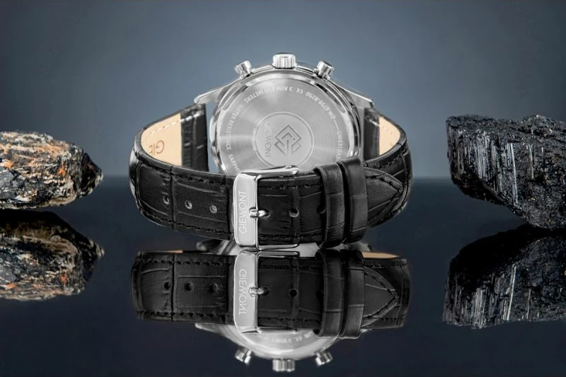 Orë dore për meshkuj Giewont, e zezë/argjendtë