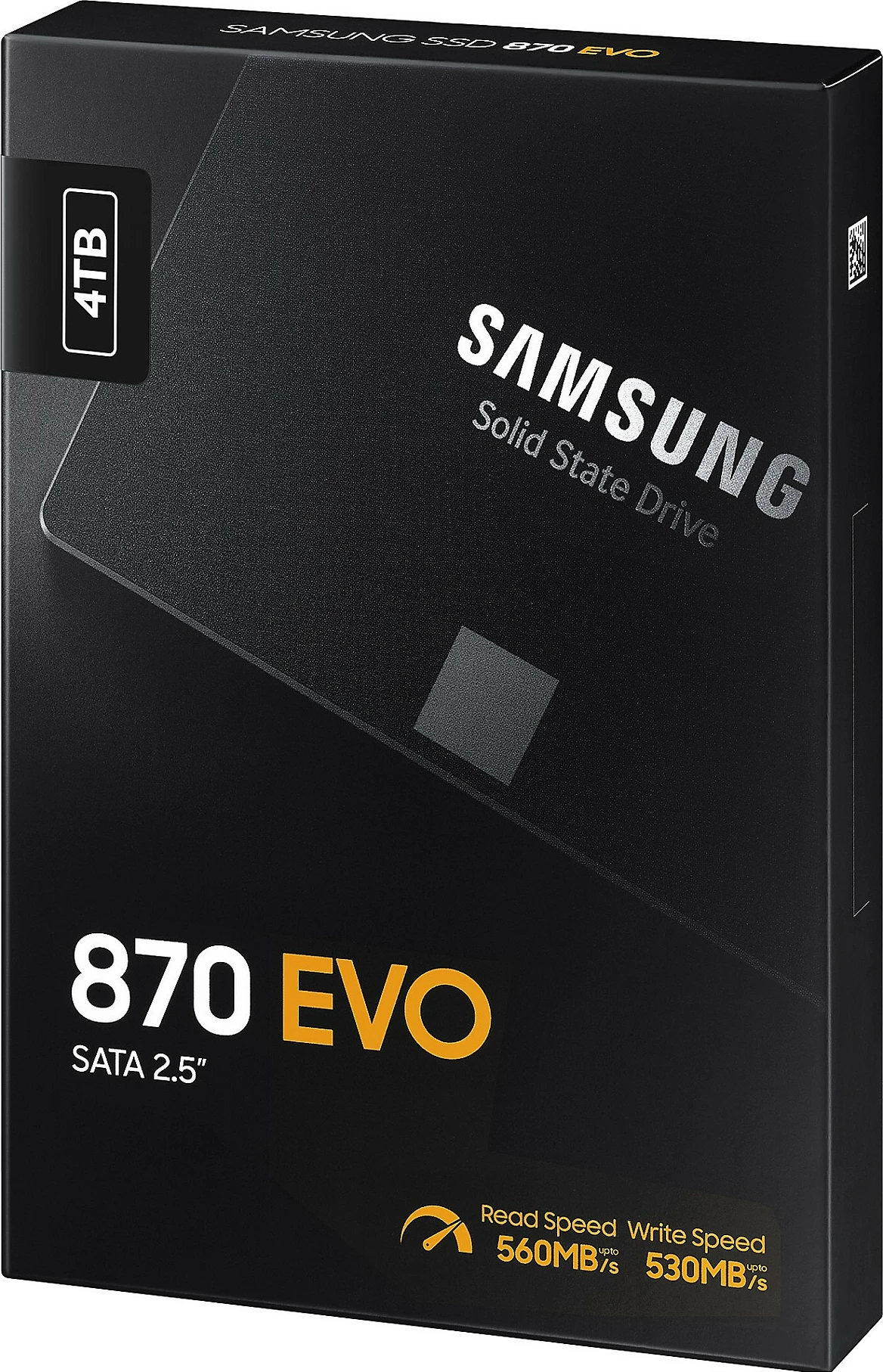 SSD Samsung 870 EVO, 4 TB, 2.5", 560 MB/s, 6 Gbit/s, e zezë