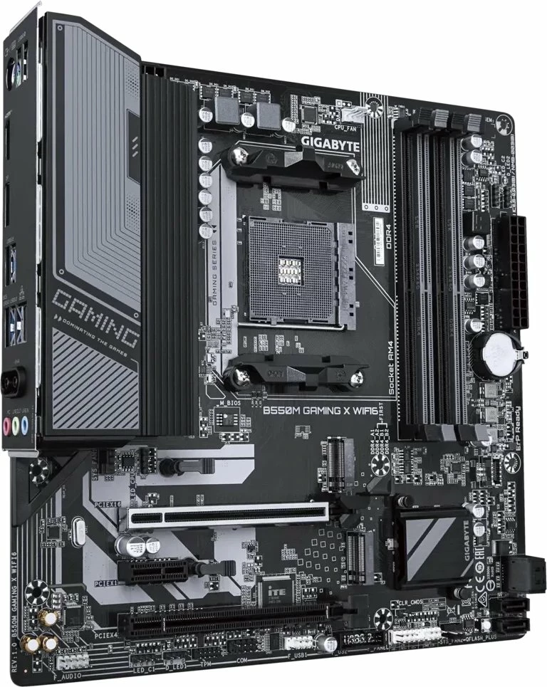 Pllakë amë Gigabyte B550M GAMING X WIFI6, micro-ATX, AM4, Wi‑Fi 6, DDR4 deri 128GB
