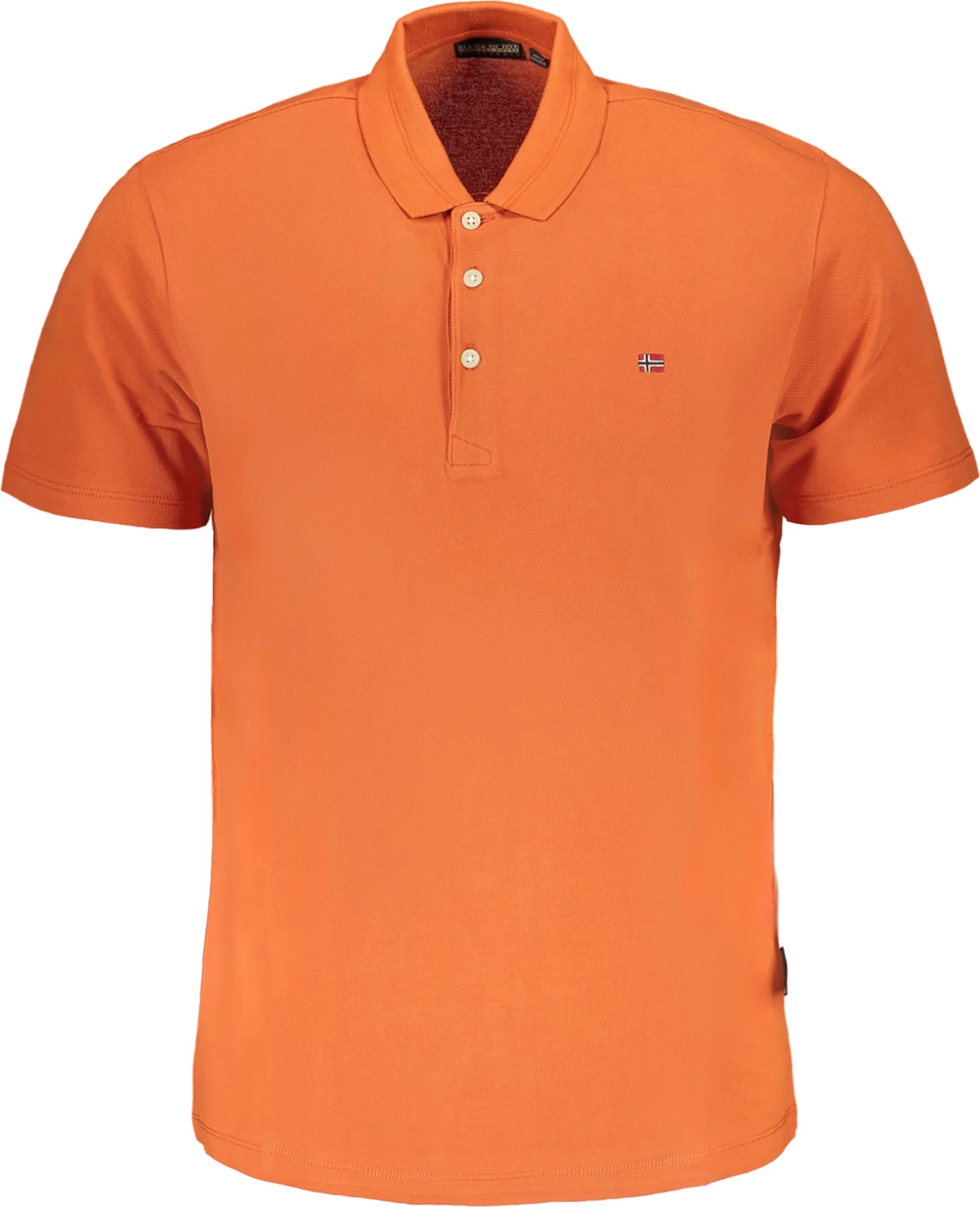 Polo shirt NAPAPIJRI meshkuj, portokalli [Madhësia: S]