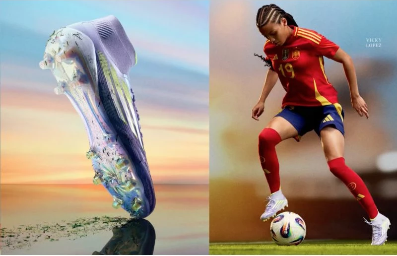 Atlete futbolli adidas për meshkuj, vjollcë [Madhësia: 43 1/3]