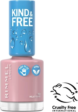 Llak për thonj Rimmel Kind & Free Vegan 154 Milky Bare 8ml
