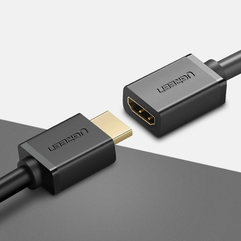 Kabllo HDMI Ugreen HD107 10140, 0.5m, 4K, E zezë