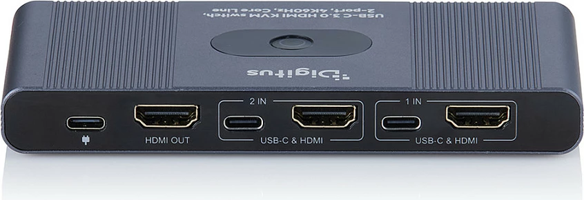 Docking stacion USB-C Digitus Coreline, 3x HDMI, 3x USB-A, 4K@60Hz, gri