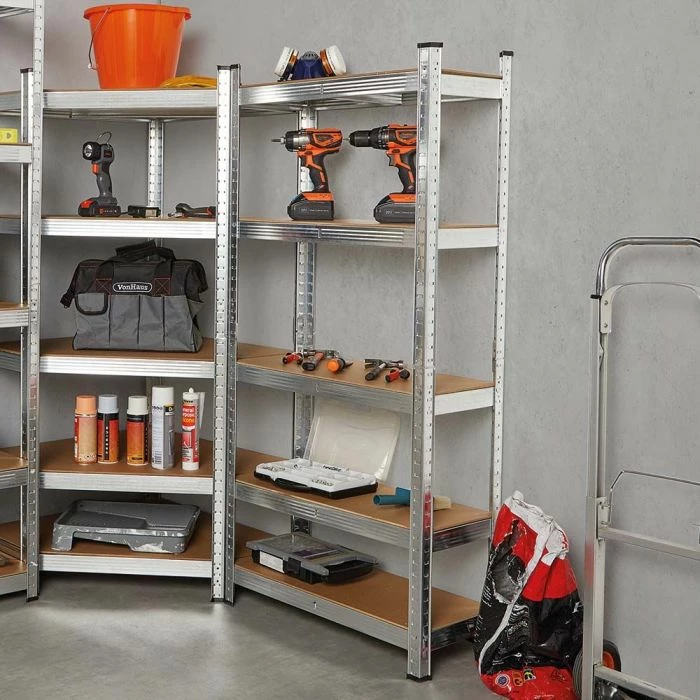 Raft metalik magazinimi, VONHAUS, 3500226, 5 nivele, 1.8 m (1800 x 900 x 400 mm), 175 kg/nivel, galvanizuar