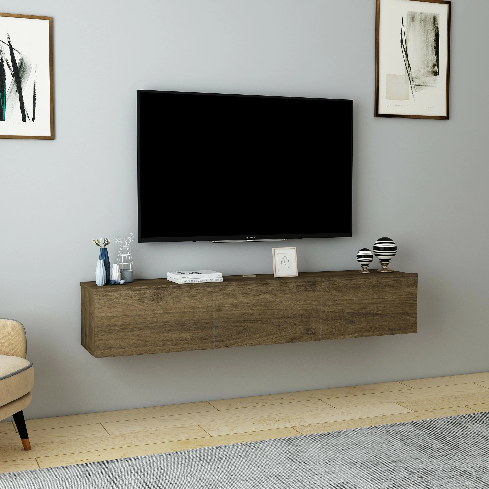 Komodë për TV Skye Decor, ngjyrë arre, Denby