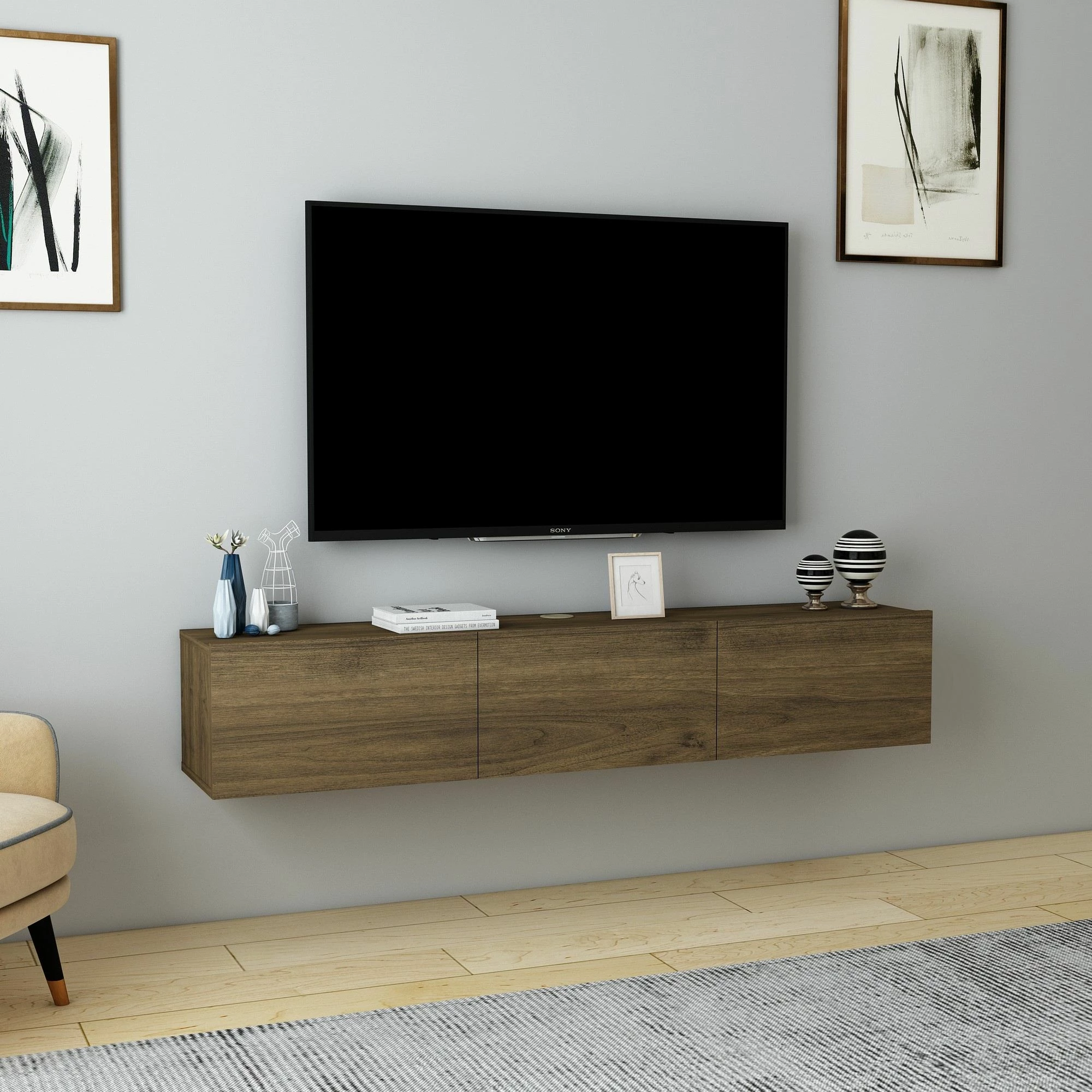 Komodë për TV Skye Decor, ngjyrë arre, Denby