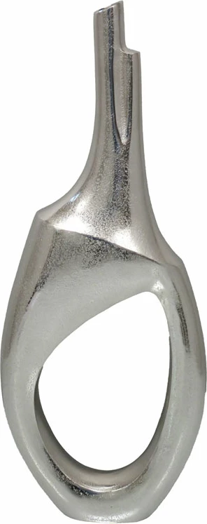 Vazo CALAN, alumin, ngjyrë argjendi, 23x8x59 cm