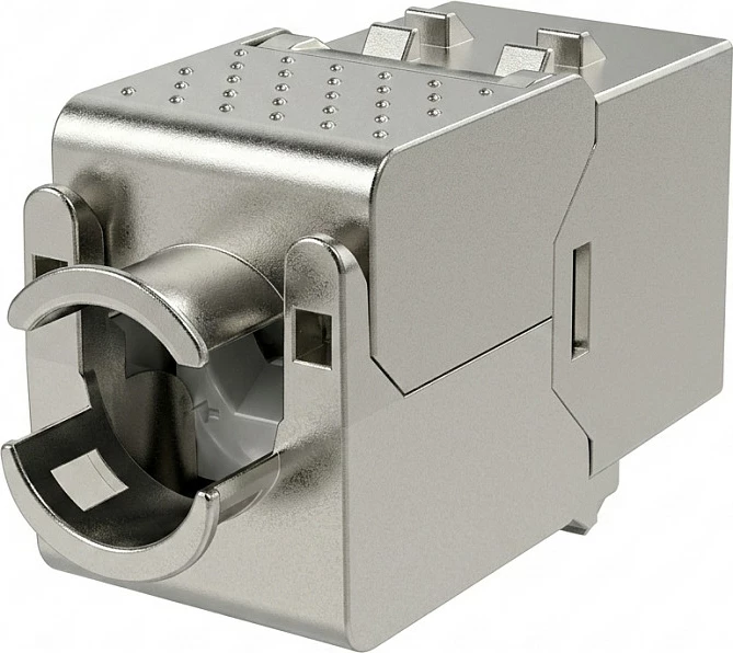 Keystone RJ45 EFB Elektronik Slimline, Cat6A, 10GbE, metalike