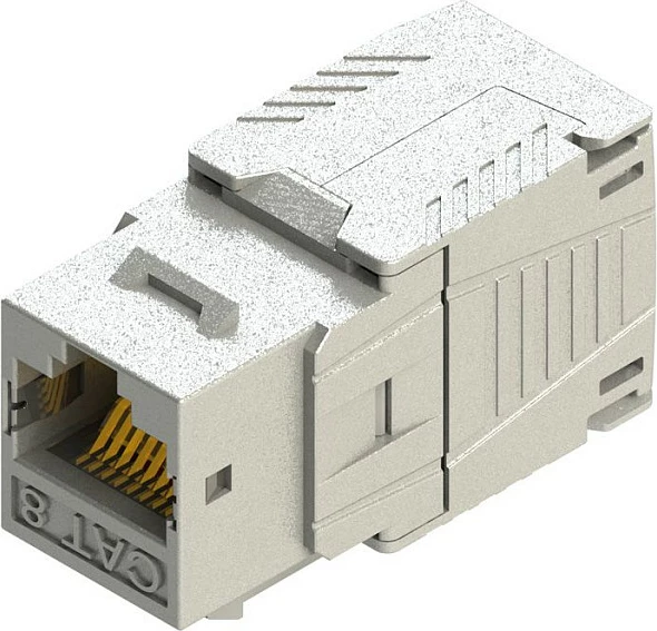 Keystone RJ45 ROLINE 26.11.0381 Cat.8, toolless, metalik