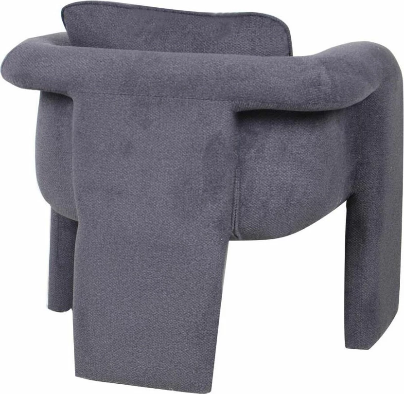 Karrige e ulët LOOP, ngjyrë gri e errët, 84x75x83cm