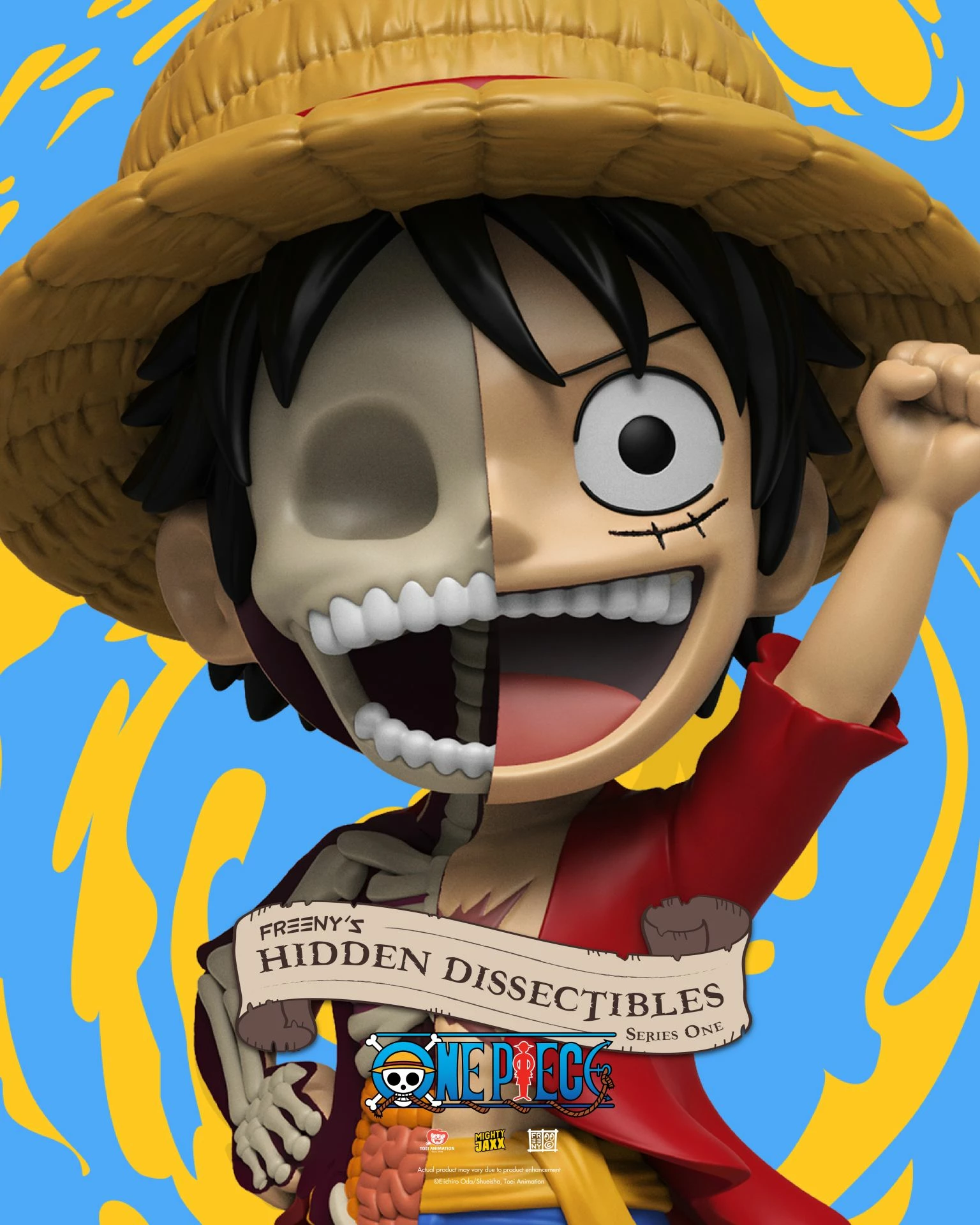 Figurinë koleksionuese Mighty Jaxx Freeny’s Hidden Dissectibles: One Piece, blind box (1 copë)