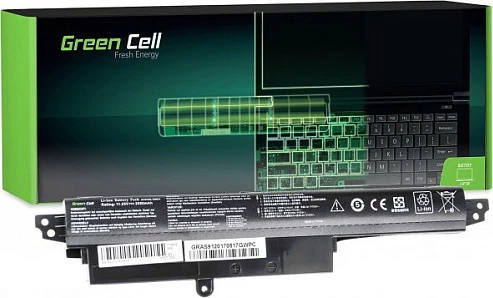 Bateri laptopi Green Cell për Asus X200/X200C/X200CA/X200L/X200LA, 2200mAh 11.25V, e zezë