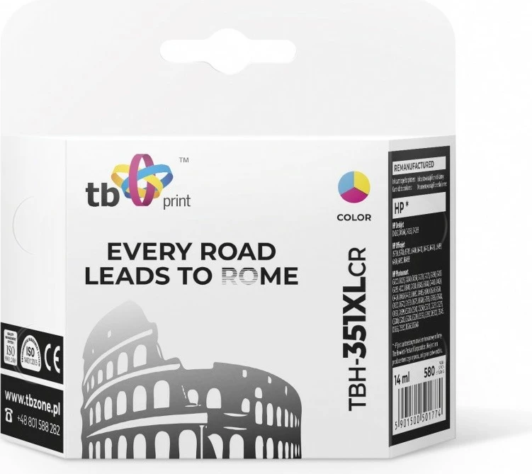 Toner TB Print TBH-351XLCR për HP DeskJet/OfficeJet/PhotoSmart, Color