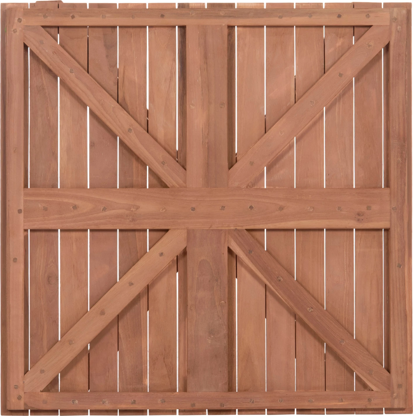 Sipërfaqe tavoline katrore, dru tik natyral, 70x70x4cm