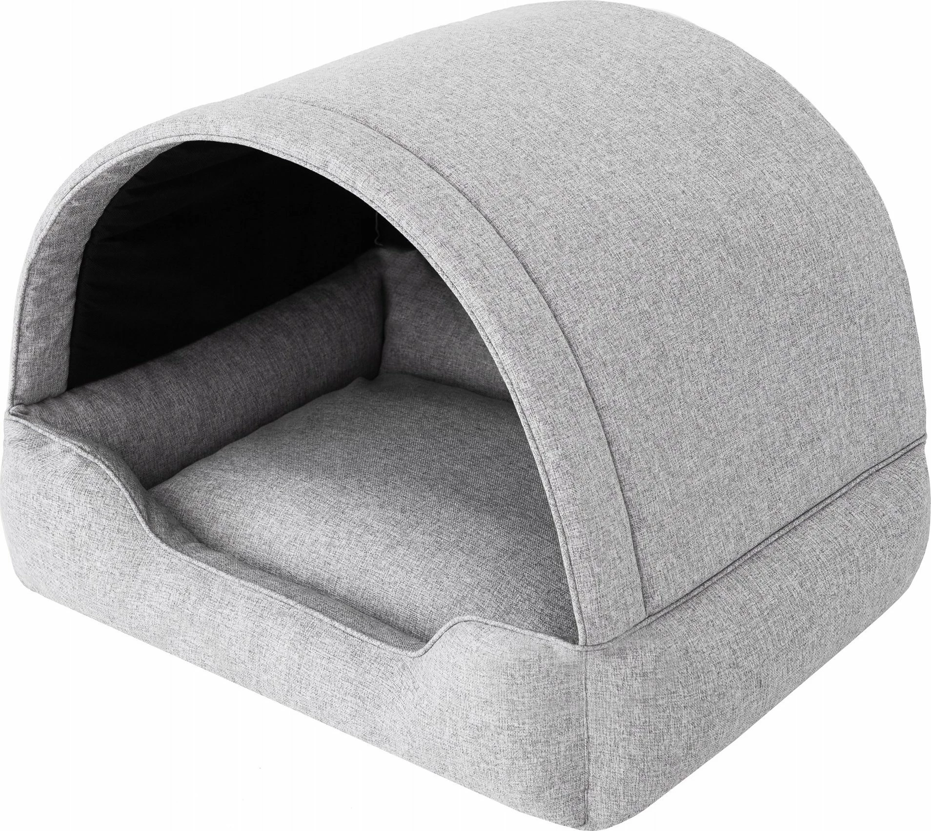 Shtëpizë dhe shtrat për qen DOGGY PROMPTER Inari Ash 82x58 cm, gri