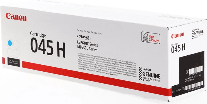 Toner Canon 045H 1245C002 rendiment 2200 faqe madhësi XL cyan