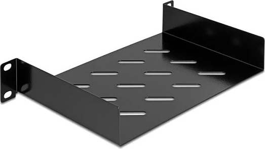 Raft për rack DeLOCK 10", 1U, 150 mm, 25 kg, i zi