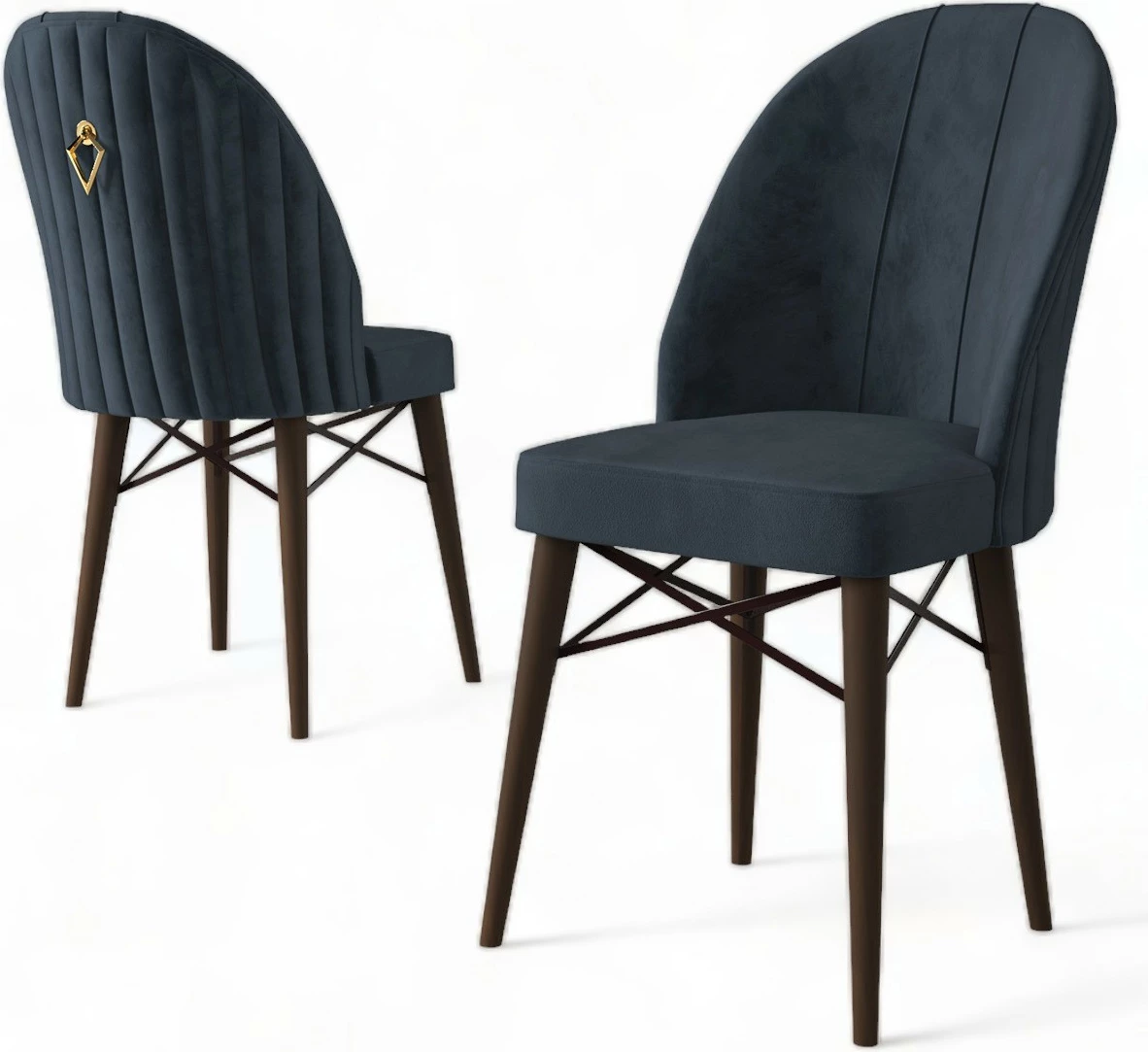 Set karrigash (4 copë) Hanah Home, Ritim, anthracite, kafe