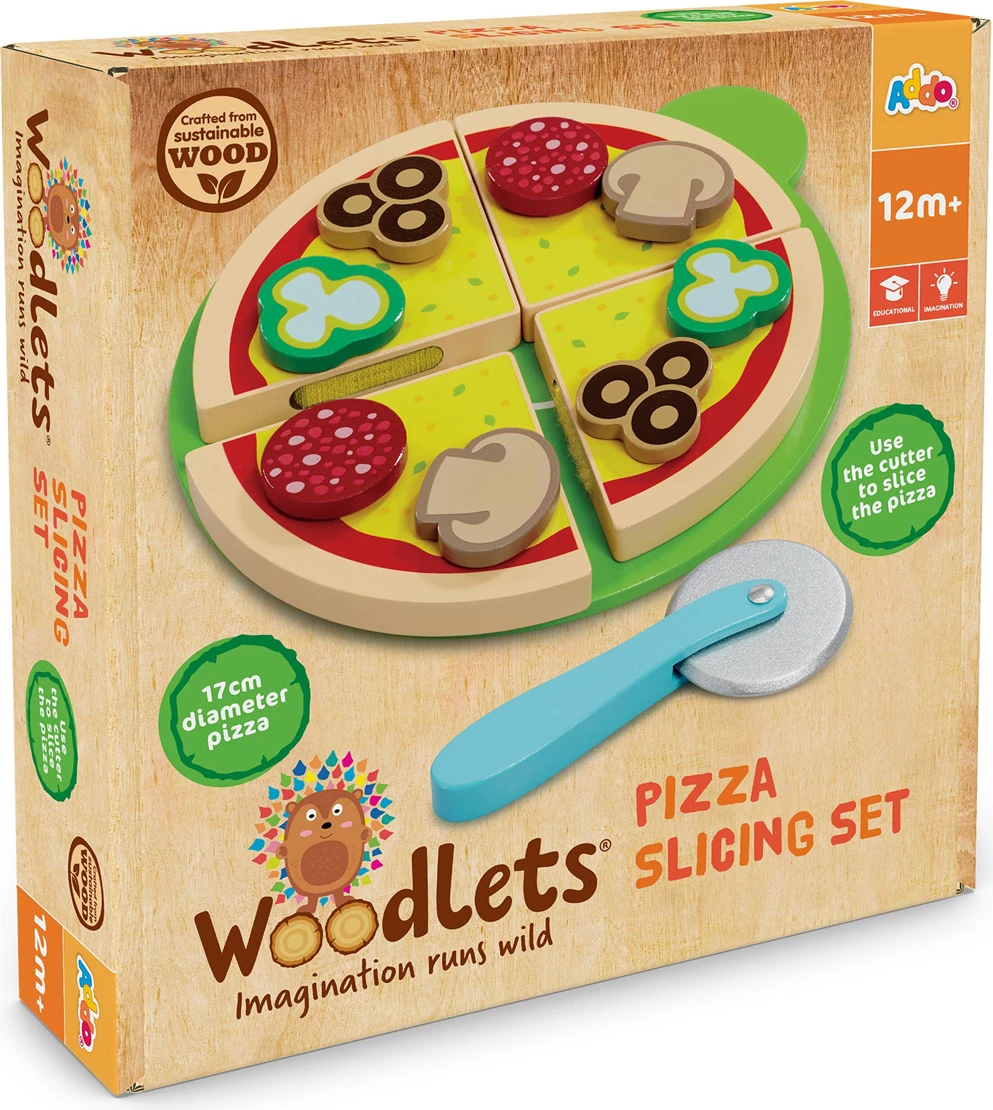 Woodlets Pizza Slicing Set