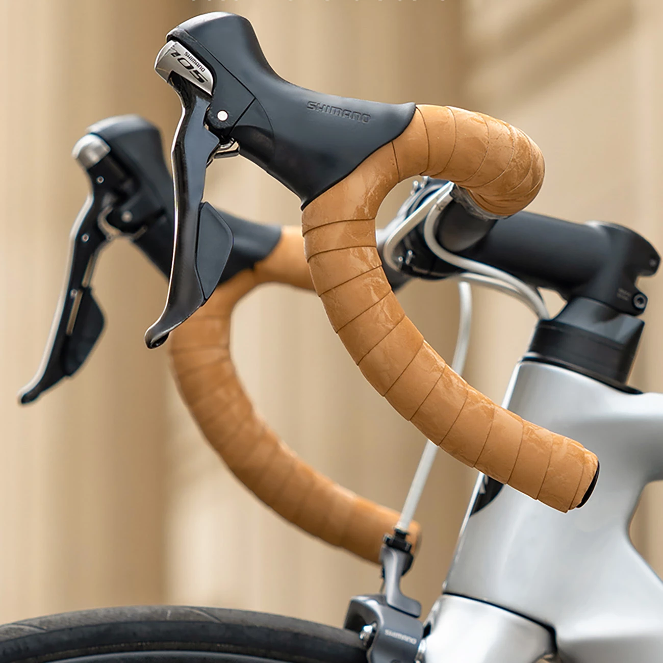 Shirit timoni për biçikletë Rockbros 71240004011, silikon, i zi, set prej 2 copë