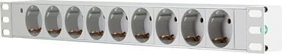Shirit prizash LogiLink PDU 19", 9 priza, gri e çeltë