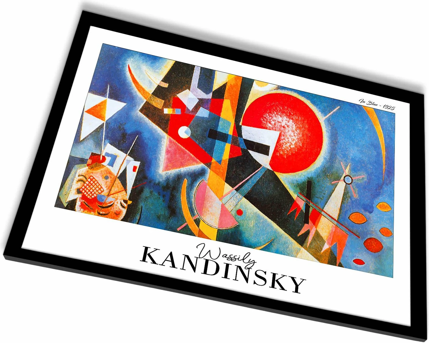 Pikturë dekorative me kornizë, Wallity, 4262SYHKANDINSKY-015, shumëngjyrëshe, 42x62cm
