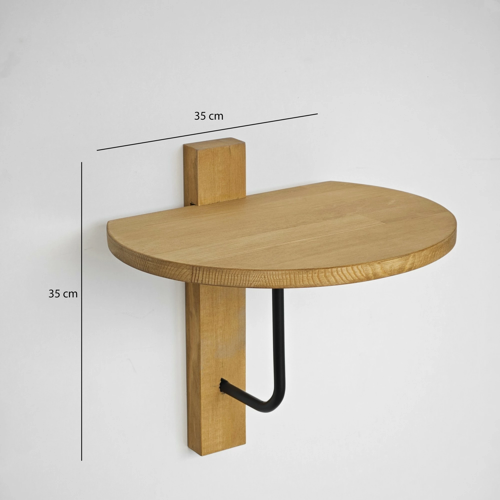 Raft muri Skye Decor, ngjyrë e zezë dhe lis, Reve