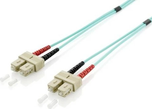 Kabllo optike patch SC/SC Equip, OM3, 5m, ngjyrë turquoise