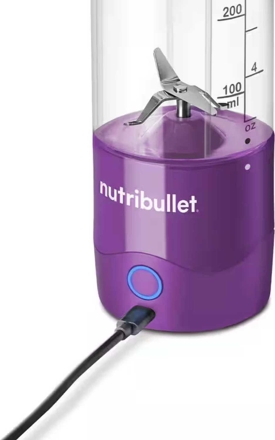Blender portativ, NutriBullet NBP003PU, 475 ml, bateri 2000 mAh, USB-C, vjollcë