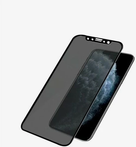 Xham mbrojtës PanzerGlass Super+ privacy për iPhone X/XS/11 Pro, me kornizë të zezë
