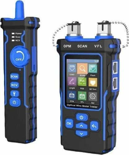 Tester kabllo rrjeti Lanview LVN-127694, LCD, deri 100 m, BNC, e zezë