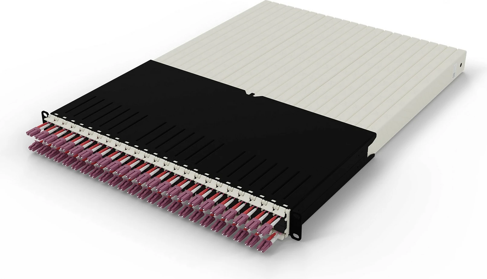 Sistem menaxhimi kabllosh fiber optike PATCHBOX patchbox.one 30RU, OM4, LC-LC, 1.8 m, rozë